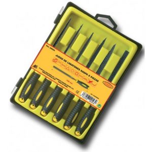 Juego de 6 limatones raspa 140 mm. Marca Chaves. Ref: 09093.