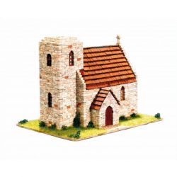 Ermita Old Cottage. kit construcción de obra con ladrillos y tejas de barro. Escala 1:87. Marca Cuit. Ref: 43523.