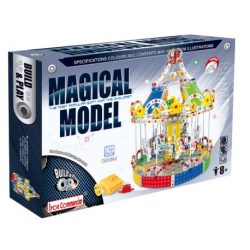 Kit construcción 3D, Carrusel con luz y música. Marca Iron Commander. Ref: 86002.