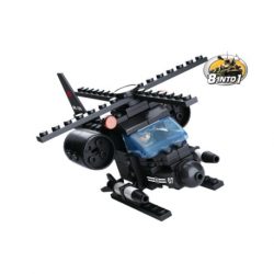 Kit helicóptero, army 8 in 1. Kit construcción. Marca Sluban. Ref: M38-B0587G