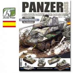 Revista Panzer Aces,51. Especial camuflajes invernales. Para modelista profesional. Marca Acción press. Ref: PA-ES-0051.