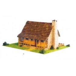 Granja. kit construcción de obra con ladrillos y tejas de barro. Escala 1:50. Marca Cuit. Ref: 43504.