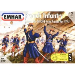 Emhar - Figuras de Infantería Francesa. kit de plástico listo para ensamblar y decorar. Escala 1:72, Ref: EM7211