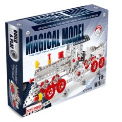 Iron Commander - Kit construcción en metal 3D, Tren con remolque, Recomendado para + 8 años, Ref: 86083.