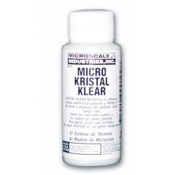 Micro kristal klear, Adhesivo piezas transparentes, MI-9. Adhesivo alternativo para piezas transparentes. Marca Microscale. Ref: 64009.