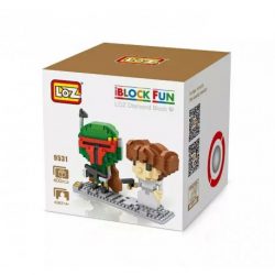 Loz personaje, Serie Star wars: Princesa Leia y Boba Fett. kit de construcción por nano blocks. Recomendado para + 9 años. Marca Loz. Ref: 9531.