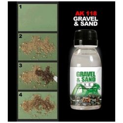 AK Interactive - Fijador para grava y arena. Cantidad 100 ml., Ref: AK118.