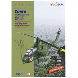Clever Paper - Helicóptero AH-1F Cobra. Puzzle 3D de Montaje. Serie de Vehículos legendarios. Ref: 14190.