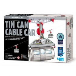 4M - Kit Tin Can Cable Car, green science. Recomendado para + 8 años. . Ref: 00-03358.