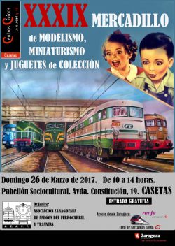 Mercadillos - XXXIX Mercadillo de la AZAFT, Ociomodell.com allí estará ( 26 de Marzo de 2017)