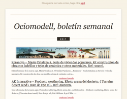 Boletin ociomodell.com diario o semanal