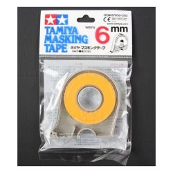 Marca Tamiya - Cinta enmascarar de 6 mm (18 m). Con Portarollo. Ref: 87030.