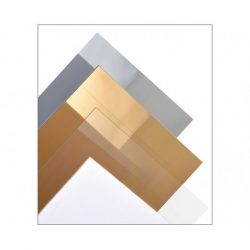 Maquett - Plancha Lisa, Plata Espejo de Estireno. Dimensiones 194 x 320 mm, 1.5 mm., Ref: 608-01.