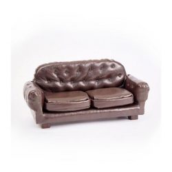 Artesanía Latina - Sofá de cuero sintético. Decoración para casas de muñecas. Escala 1:12. Ref: 11251.