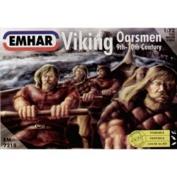Emhar - Figuras de Remeros vikingos, kit de plástico listo para ensamblar y decorar, Escala 1:72, Ref: EM7218. 