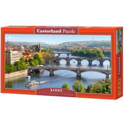 Castorland - Puzzle Vitava bridges in Prague (Puentes de Praga), Puzzle 4000 piezas. Ref: C-400096.