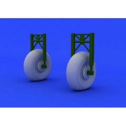 Eduard-Brassin - Beafigter Mk X wheels (Ruedas). Escala 1/72. Brassin - resina y accesorios de fotograbado para kits de plástico escala,. Ref: 672075.