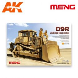 Bulldozer armored (Acorazado) D9R. Kit de plástico para ensamblar y pintar. Escala 1:35. Marca Meng. Ref: SS-002.