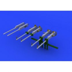 Eduard-Brassin - M-2 Browning guns, Escala 1:72, Brassin - resina y accesorios de fotograbado para kits de plástico escala, Ref: 672092.