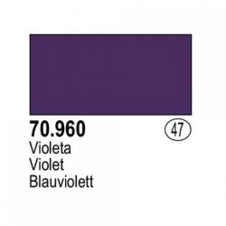 Vallejo - Acrílico Model Color, Violeta, ( 047 ). Bote 17 ml, con cuentagotas. Especialmente diseñado para pincel, Ref: 70.960.