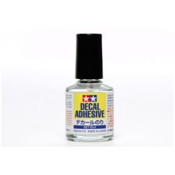 Tamiya - Decal Adhesive, Adhesivo de calcas. Bote de 10 ml., Ref: 87176.