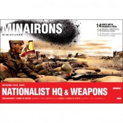 Minairons miniatures - Soldados y suboficiales " nacionales". Contiene 14 figuras metal blanco (20 mm). Serie de la guerra civil española. Escala 1:72, Ref: 20GEF007.