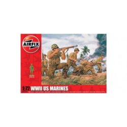 Airfix - Set de Figuras marines U.S. WWII. kit de plástico listo para ensamblar y decorar. Escala 1:72, Ref: A01716.