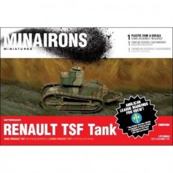 Minairons miniatures - Carro Renault TSF. 1unidad de resina y plástico de fácil montaje. Calcomanías con distintivos vascos y republicanos genéricos de GCE, franceses de WWII y de la Liga Anglicana de VBCW. Escala 1:72, Ref: 20IGV004.