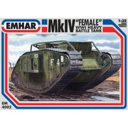 Emhar - Tanque heavy battle, Mk IV " Female " WWI, Escala 1:35, Ref: EM4002