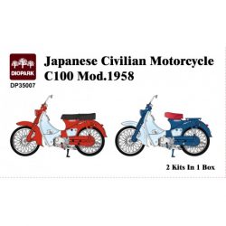 Diopark - Motocicletas civiles japonesas C100, mod.1958. Escala 1:35, Ref: 35007.