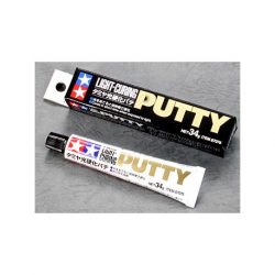 Marca Tamiya - Masilla Putty light-curing, Tubo 34 gr., Ref: 87076