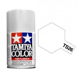 Tamiya - Spray pure white, Blanco puro (85026), Bote 100 ml., Ref: TS-26