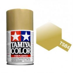 Tamiya - Spray Metallic Gold, Oro metálico (85084). Bote 100 ml., Ref: TS-84