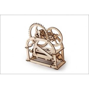 Ugears - Caja mecánica, en madera contrachapada y goma. Modelo para montar individualmente sin cola. Escala 1:1, Ref: 70001