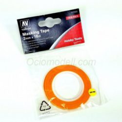 Vallejo - Cinta enmascarar de 2 mm , ( 2 x 18 m ), Ref: T07003