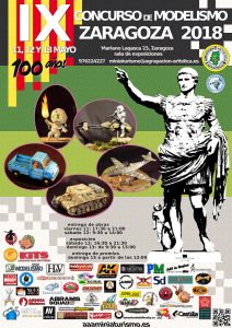 Concursos - IX Concurso de modelismo ,Zaragoza 2018, se celebrará los días 11, 12 y 13 de Mayo. Ociomodell allí estará.