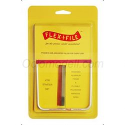 Albion Alloys - Flex-i-file, starter set. Bastidor de aluminio con 6 lijas variadas, Ref: 700, ( #700)