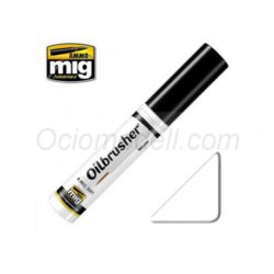 Ammo of Mig Jimenez - Oilbrusher: Oleo blanco, white, Ref: AMIG3501