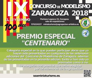 Concursos - IX Concurso de modelismo ,Zaragoza 2018, se celebrará los días 11, 12 y 13 de Mayo. Ociomodell allí estará.