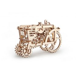 Ugears, - Tractor. Fabricado en madera contrachapada, Montaje sin cola, Escala 1:15, Ref: 70003