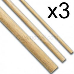 Constructo - Varilla de madera Tilo 10 x 1000 mm., Paquete de 3 unidades, Ref: 480175