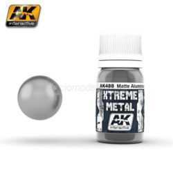 AK Interactive - Xtreme Metal, Aluminio mate. Contiene 30 ml., Ref: AK488
