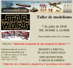 Ociomodell - Taller de "Iniciación al montaje de Maquetas de plástico". 7 de Julio en Ociomodell.