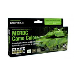 Vallejo - Model Air MERDC Camo. 8 Colores. Bote 17 ml., Ref: 71202