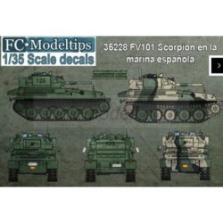 Fcmodeltips - Calcas FV101 Scorpión en España. Escala 1:35, Ref: 35228