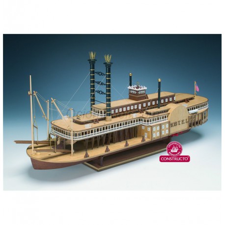 Constructo - Barco de vapor Robert E. Lee, 1866. Escala 1:48, Ref: 80840 2 barco de vapor robert e lee 1866 escala 148 marca constructo ref 80840