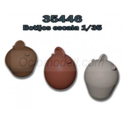 FCmodeltrend - Botijos, 6 unidades de 3 modelos diferentes. Escala 1:35, Ref: 35446.
