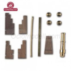 Constructo - Conjunto de 2 Cañones Cureña 27 X 6 mm. , Ref: 80092.