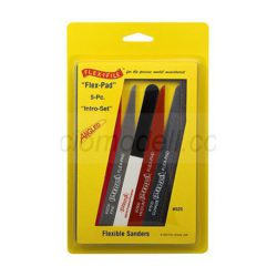 Albion Alloys - Juego de 5 Lijadoras flexibles Flex-Pad con extremo angulado, Ref: 525