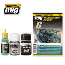 Ammo of Mig Jimenez - Set de colores para cabinas Rusas modernas. Ref: AMIG7435